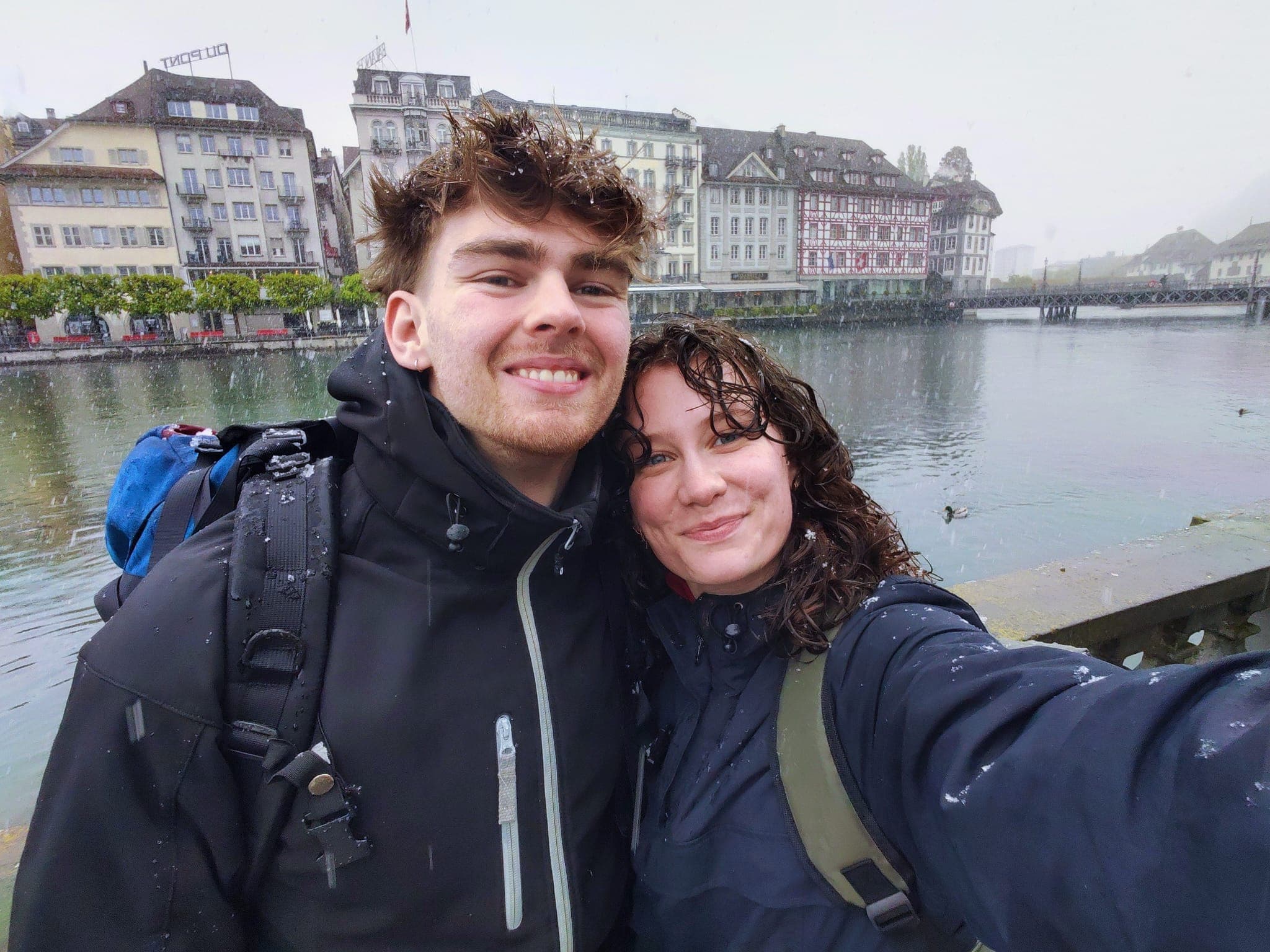 Neeltje in the Swiss mountains